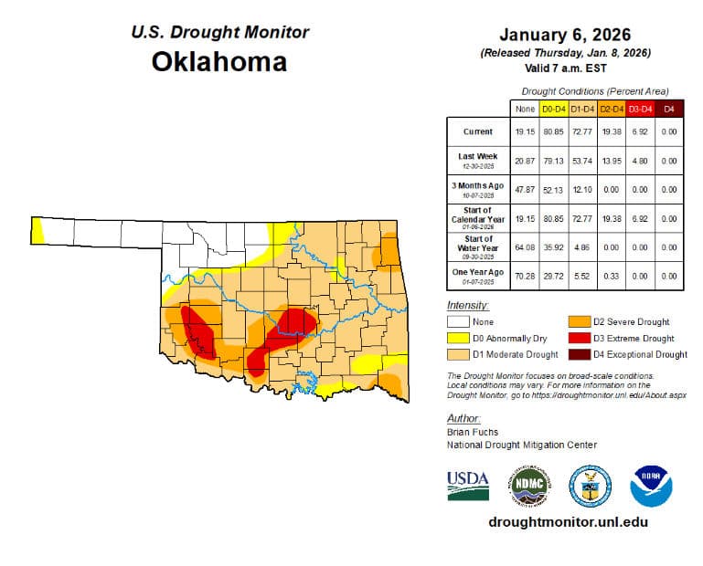 Project Oklahoma Residents Encouraged to Water Lawns for Safety image