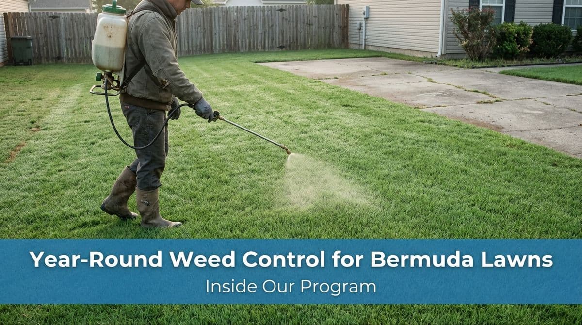 Blog post Year-Round Weed Control for Bermuda Lawns: Inside Our Program image