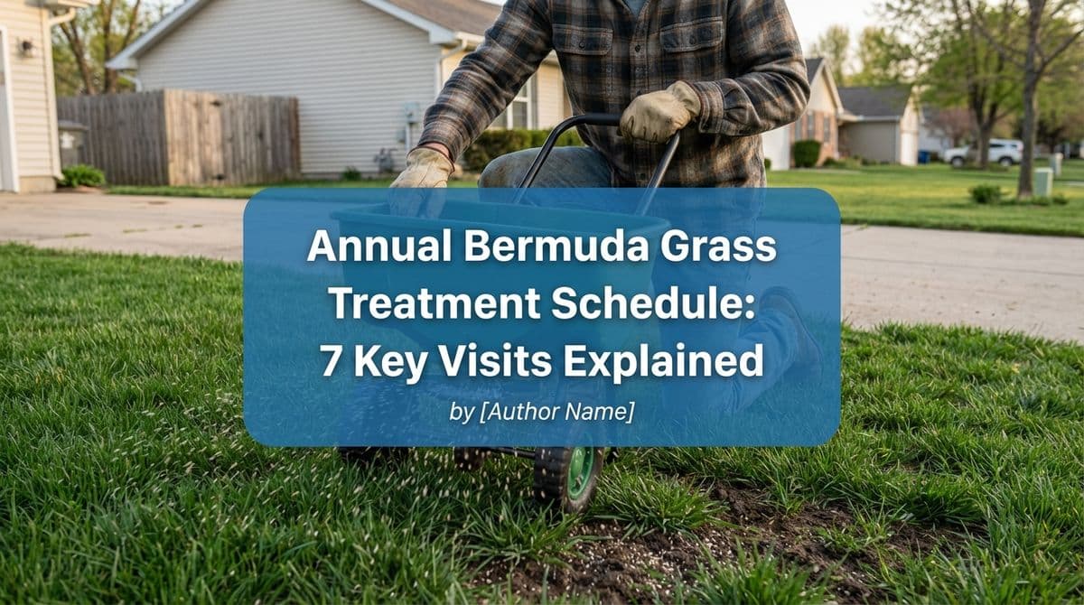Blog post Annual Bermuda Grass Treatment Schedule: 7 Key Visits Explained image